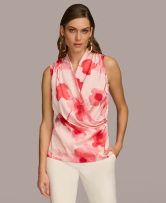 Donna Karan New York - Women's Floral-Print Blouse