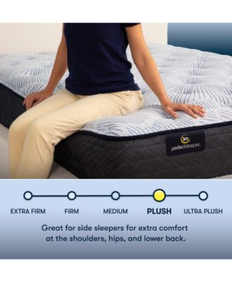 Perfect Sleeper Blue Lagoon Night 13" Plush Mattress Set, Queen Split