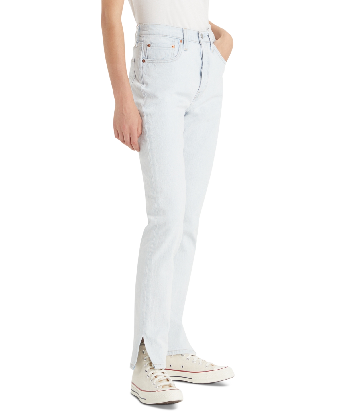 Shop Levi's Women's 501 High Rise Skinny Jeans In Picture Day