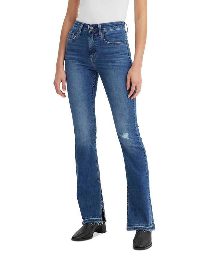 Levi's Women's 725 High-Rise Side Slit Bootcut Jeans - Macy's