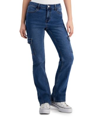 Vanilla Star - Juniors' Slim Bootcut Cargo Jeans