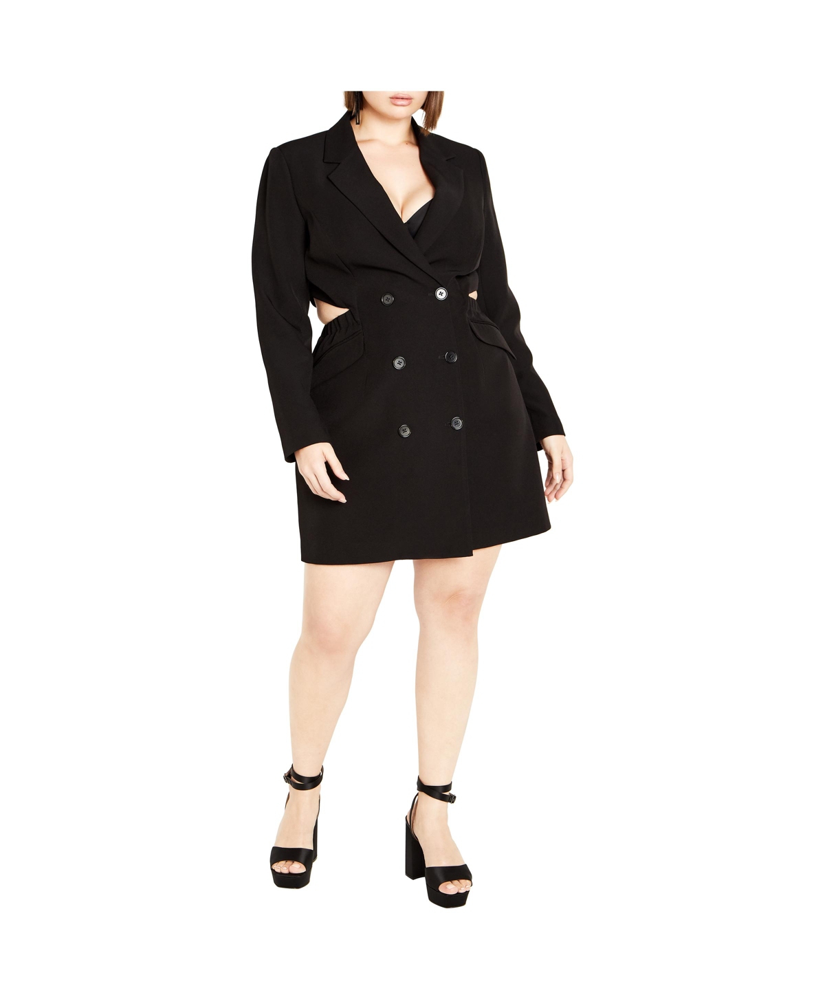 City Chic Plus Size Tuxedo Twyla Dress