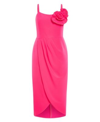 Women's Fleur Floral Accent Tulip Dress