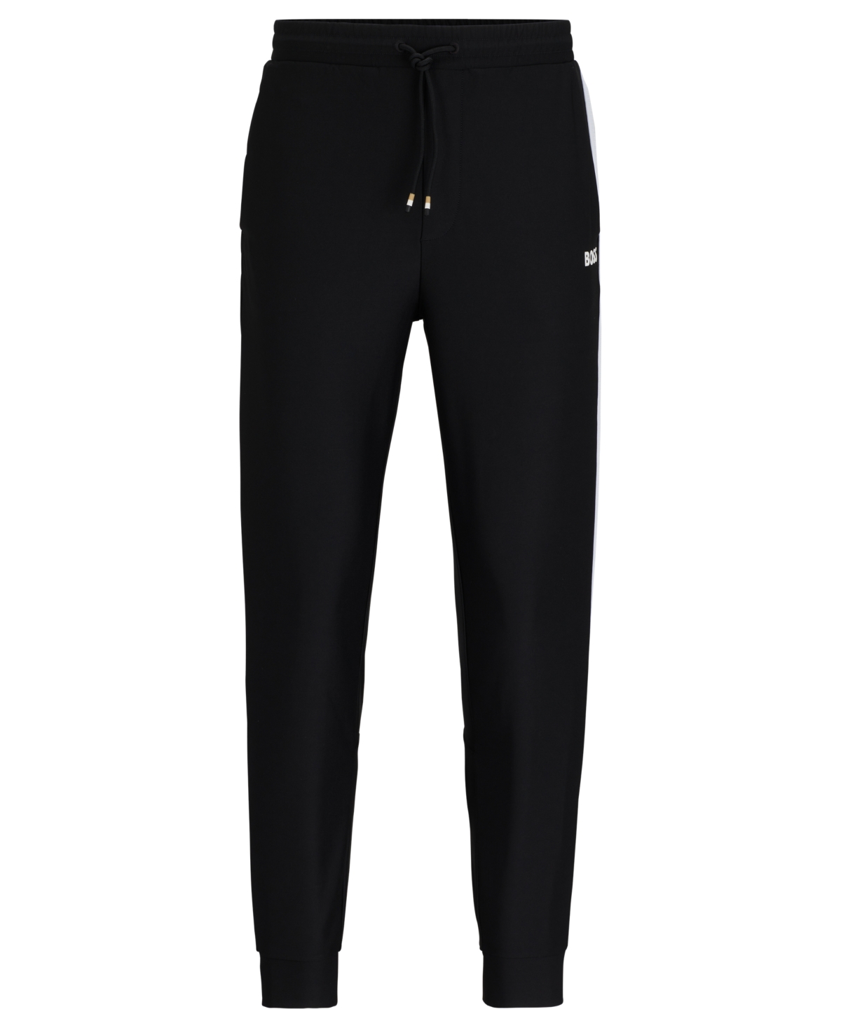 Shop Hugo Boss Boss By  Matteo Berrettini Contrast Tape Tracksuit Bottoms In Black