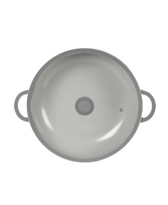 Aluminum 12 Qt Caldero with Silicone Rim Glass Lid and Silicone Handle Holder