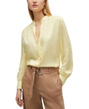 Yellow Blouse Womens Tops Macy s