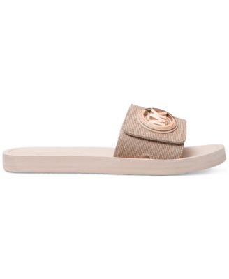 Women's Logo-Disc Slide Sandals