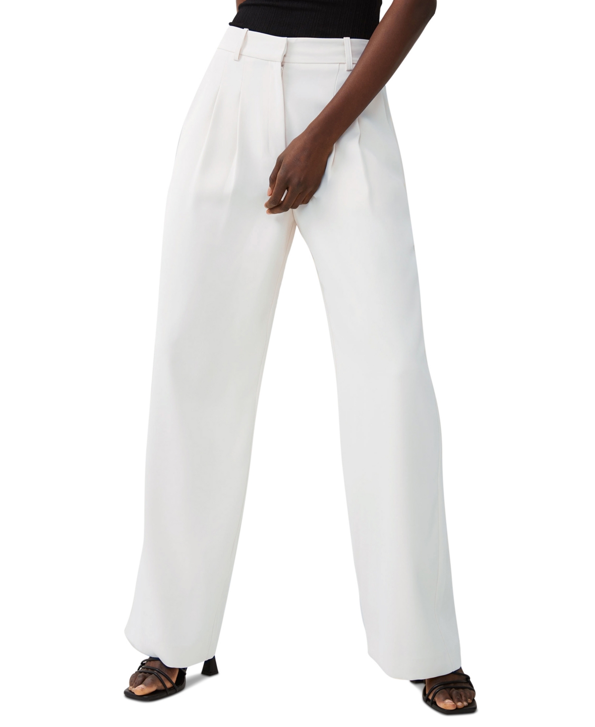 Women's Harry Wide-Leg Suiting Pants - Summer White