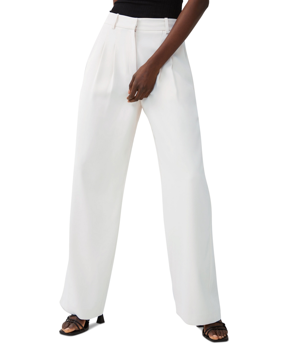 French Connection Harry Suiting Trousers In Summer White