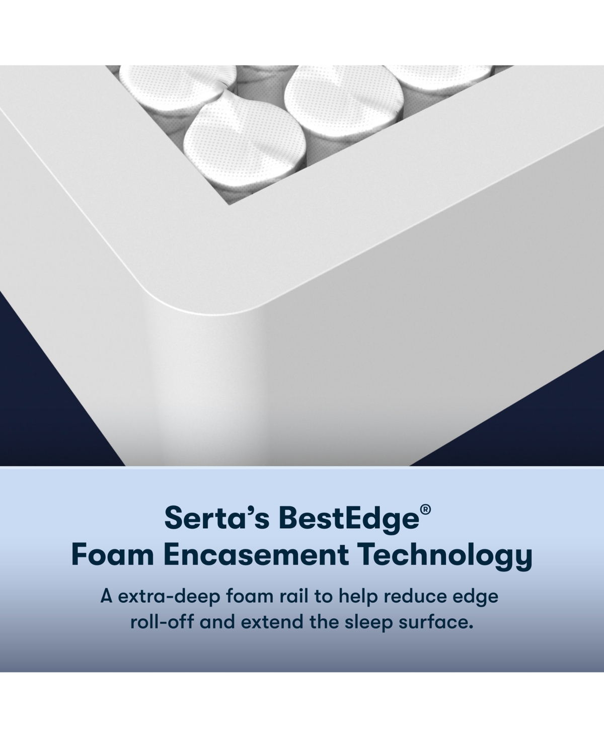 Shop Serta Perfect Sleeper Cobalt Calm 14" Firm Pillow Top Mattress Set, Queen In No Color