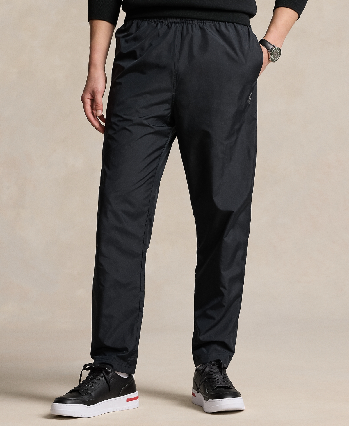 Shop Polo Ralph Lauren Men's Water-repellent Ripstop Pants In Polo Black