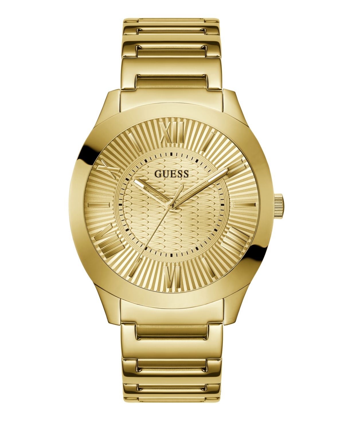 Guess Men's Analog Gold-tone 100% Steel Watch 44mm