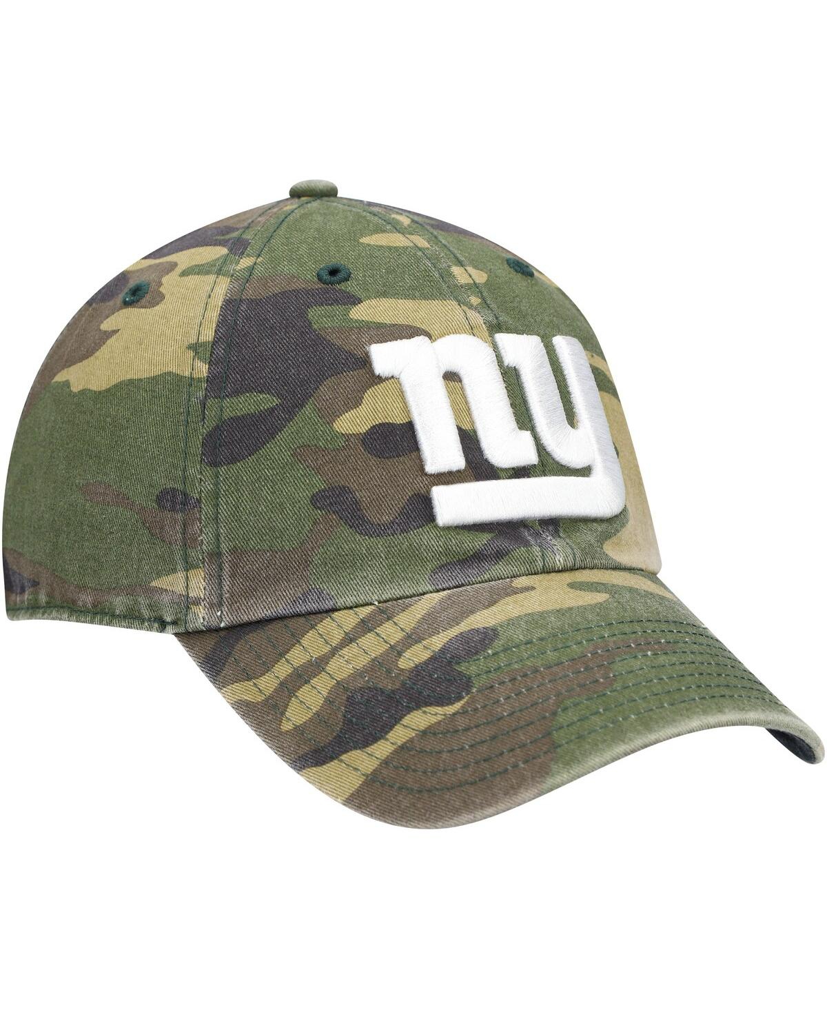 Shop 47 Brand Men's ' Camo New York Giants Woodland Logo Clean Up Adjustable Hat