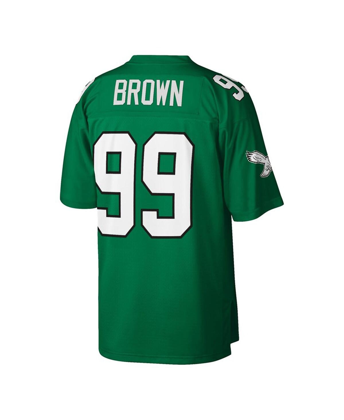 Men's Jerome BrownPhiladelphia Eagles Big and Tall 1990 Retired Player Replica Jersey - Kelly Green