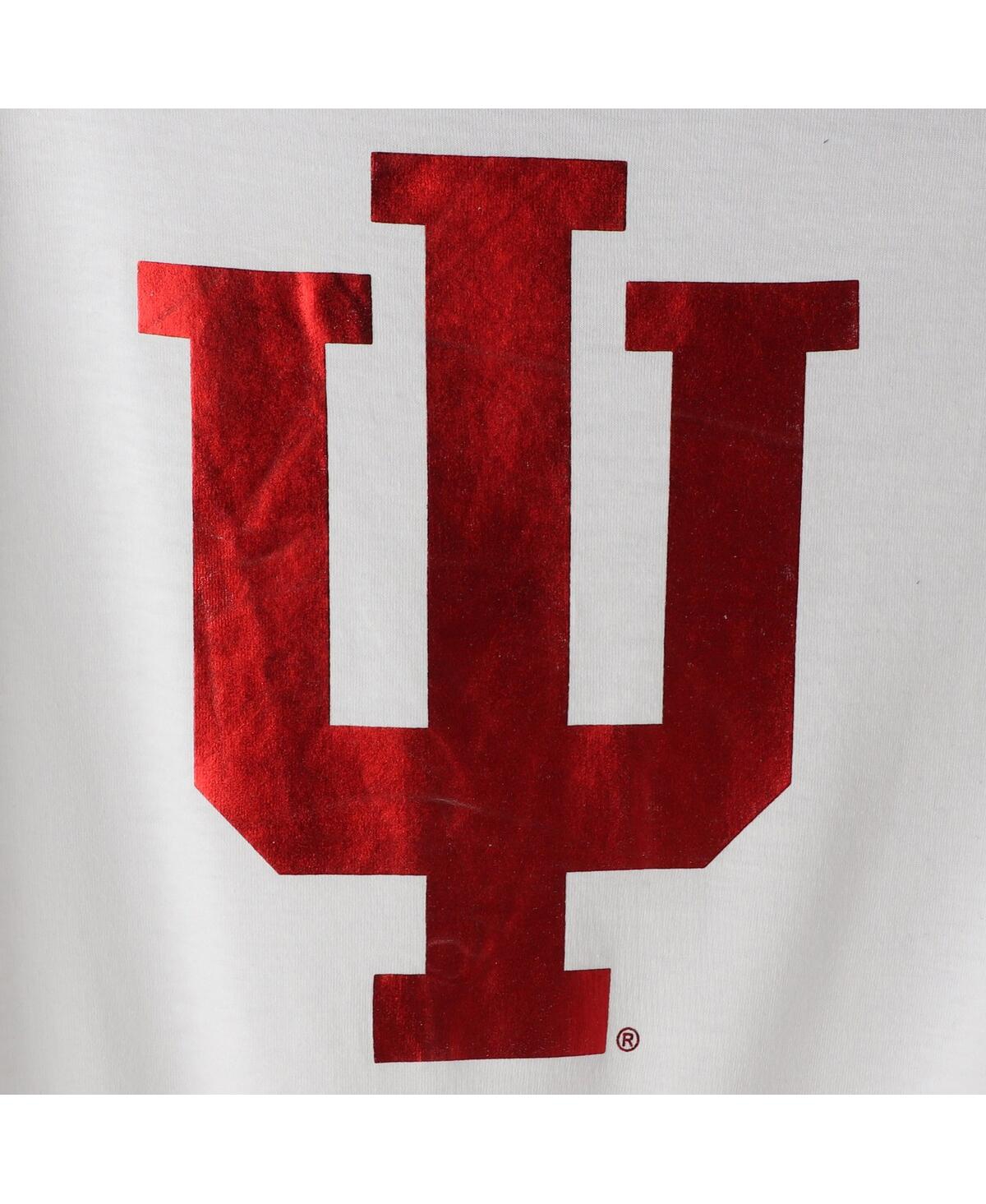 Women's ColosseumIndiana Hoosiers Trey Dolman Long Sleeve T-shirt - White