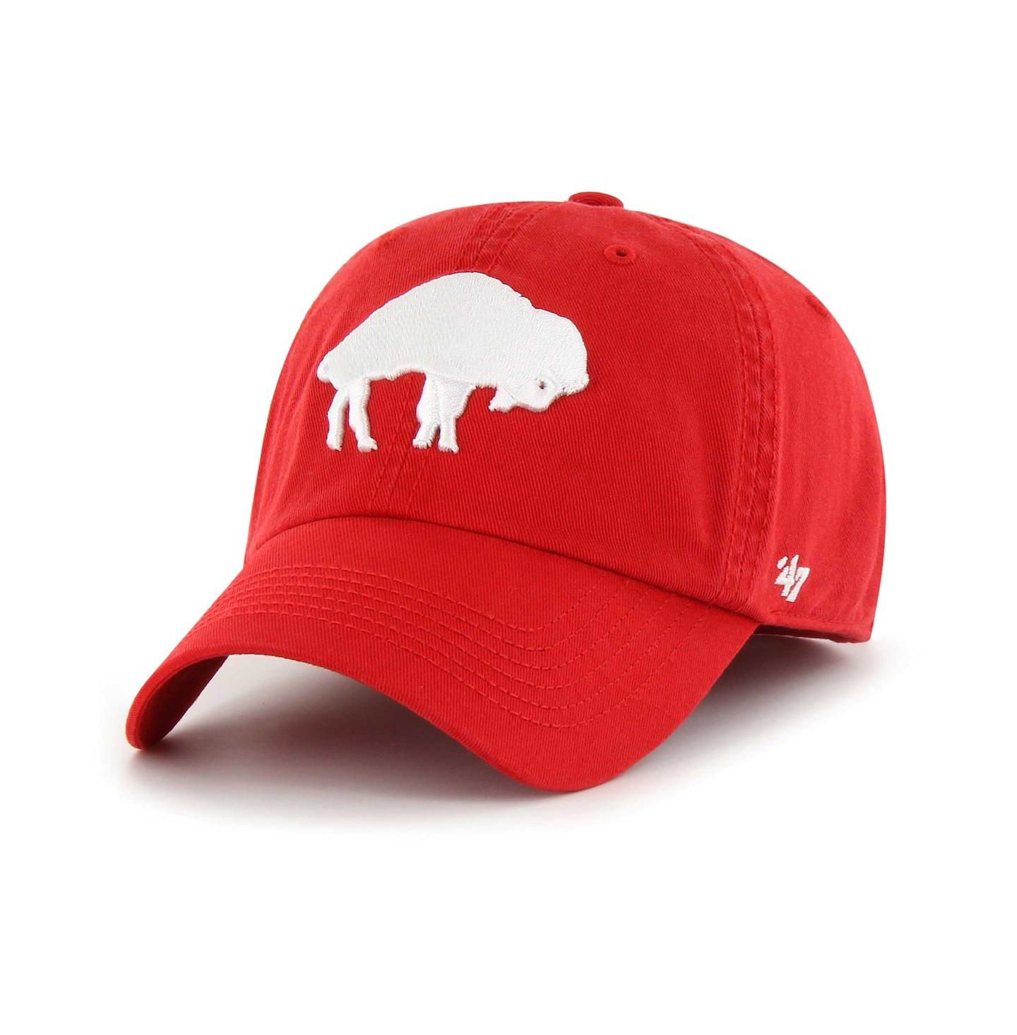 Мужская кепка '47 Brand Red Distressed Buffalo Bills Gridiron Classics Franchise Legacy Fitted Hat — фото 1