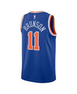 Men's and Women's Jalen Brunson Blue New York Knicks Swingman Jersey - Icon Edition