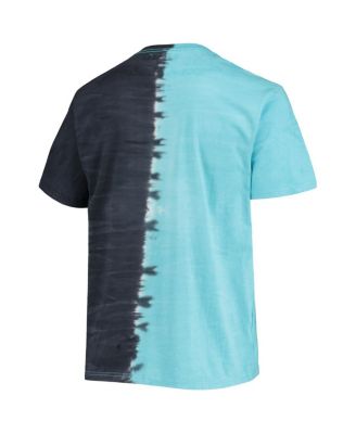 Men's Blue Distressed San Jose Clash Vertical Tie-Dye Top