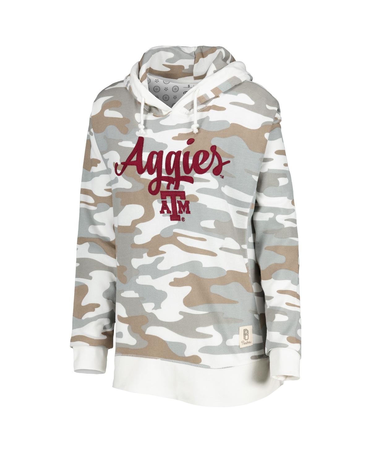 Shop Pressbox Women's  Camo Texas A&m Aggies San Pablo Pullover Hoodie