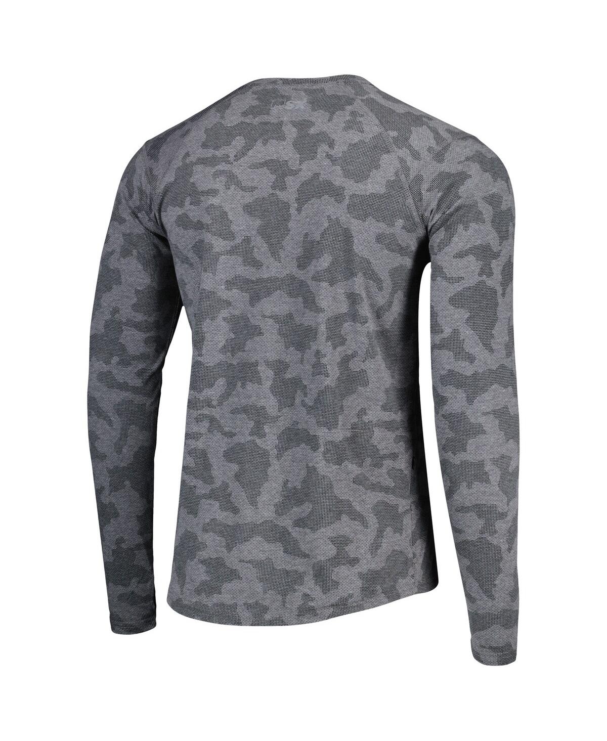 Shop Msx By Michael Strahan Men's  Gray Baltimore Ravens Performance Camo Long Sleeve T-shirt