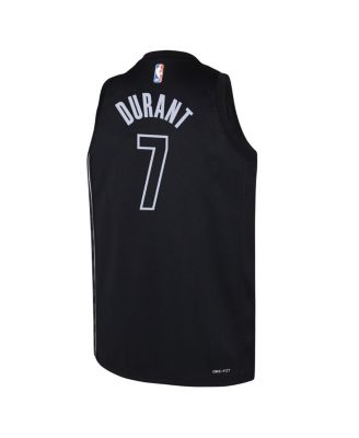 Big Boys Kevin Durant Black Brooklyn Nets Swingman Jersey - Statement Edition