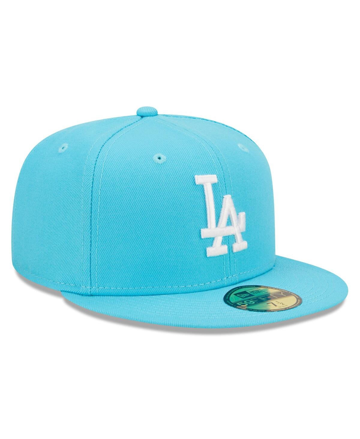 New Era Men's  Blue Los Angeles Dodgers Vice Highlighter Logo 59fifty Fitted Hat In Blue