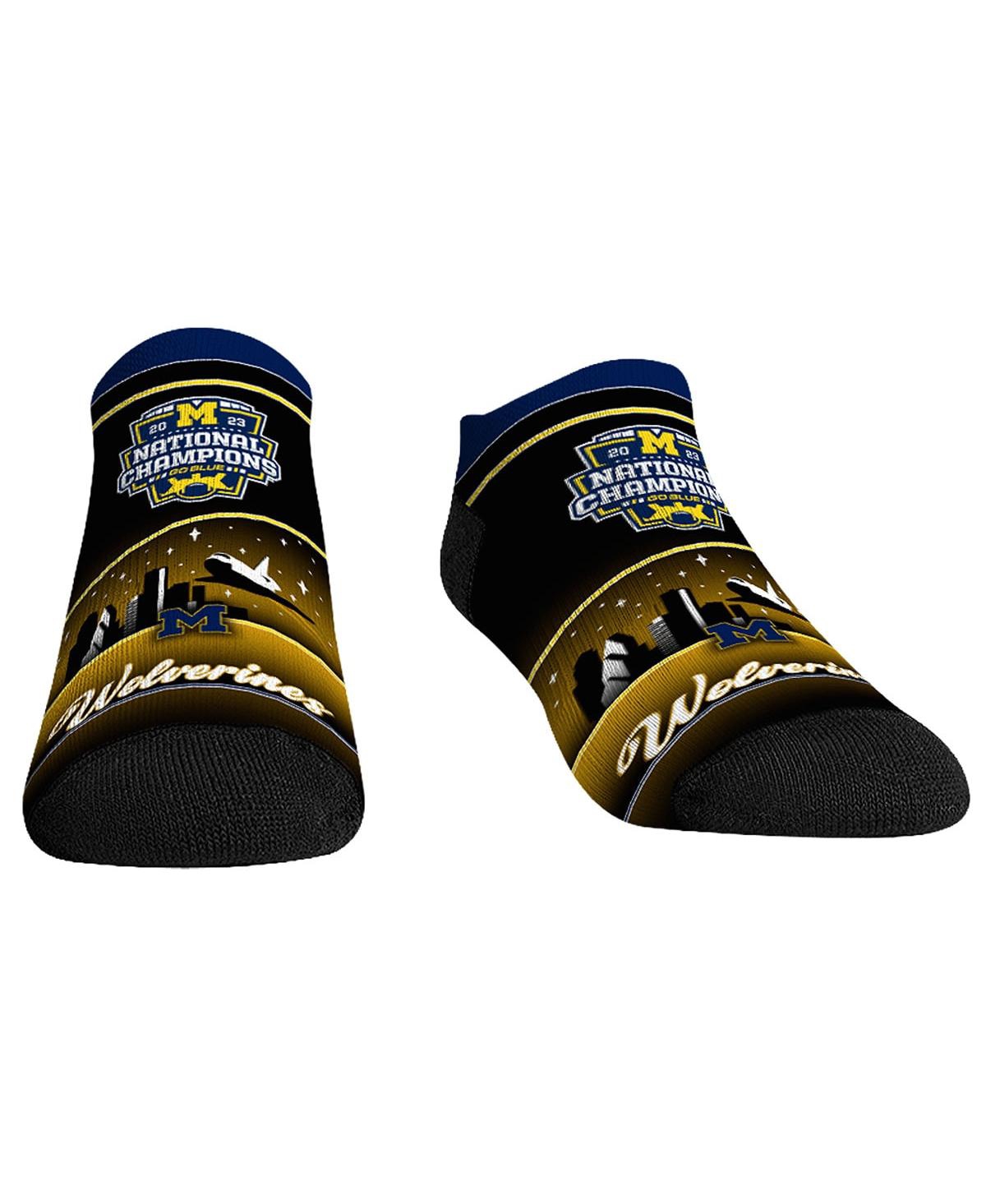 Men's and Women's Rock 'Em Socks Navy Michigan Wolverines College Football Playoff 2023 National Champions Low-Cut Socks - Navy