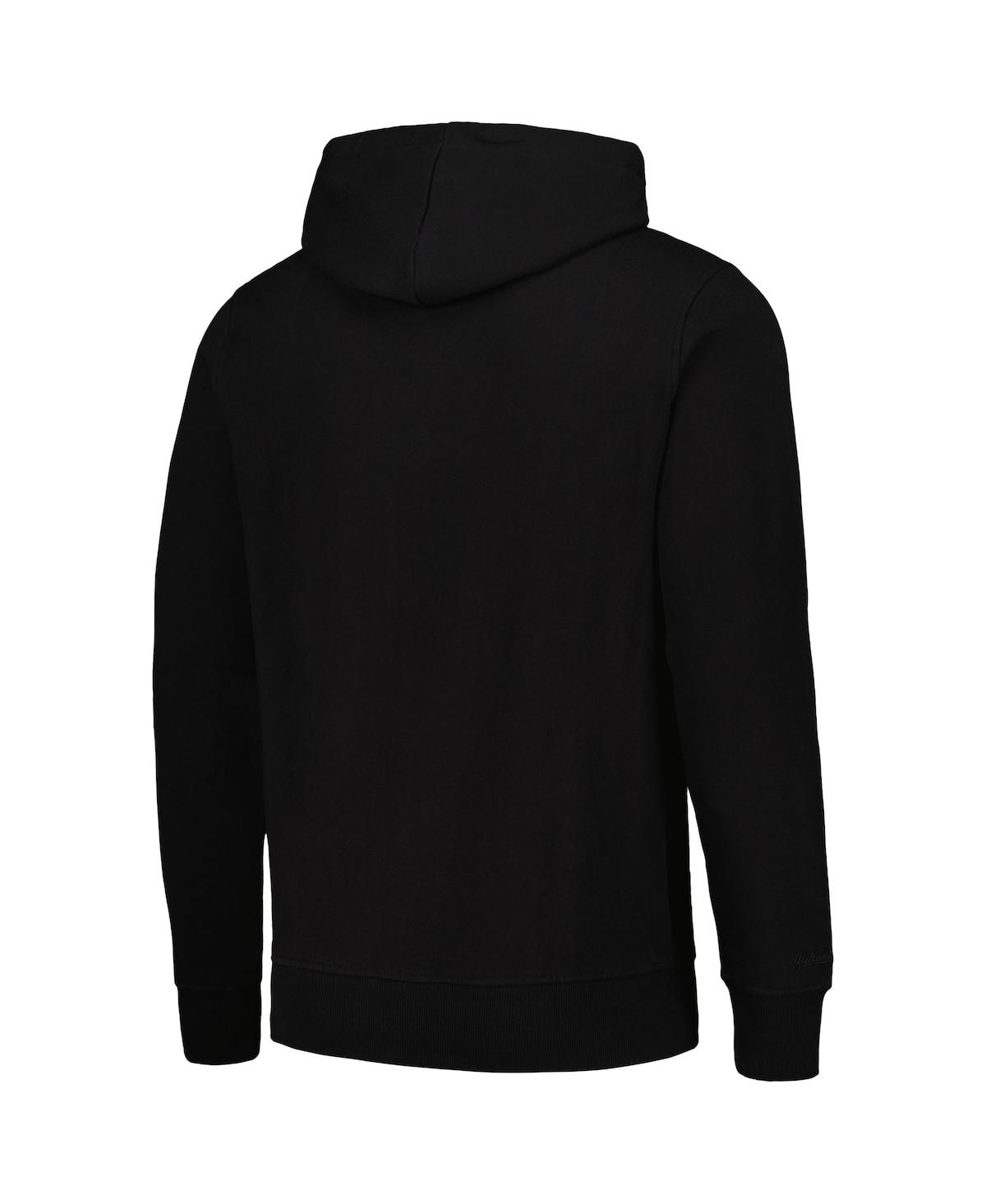 Mitchell & Ness Men's  Black New England Patriots Gridiron Classics Big Face 7.0 Pullover Hoodie In Black
