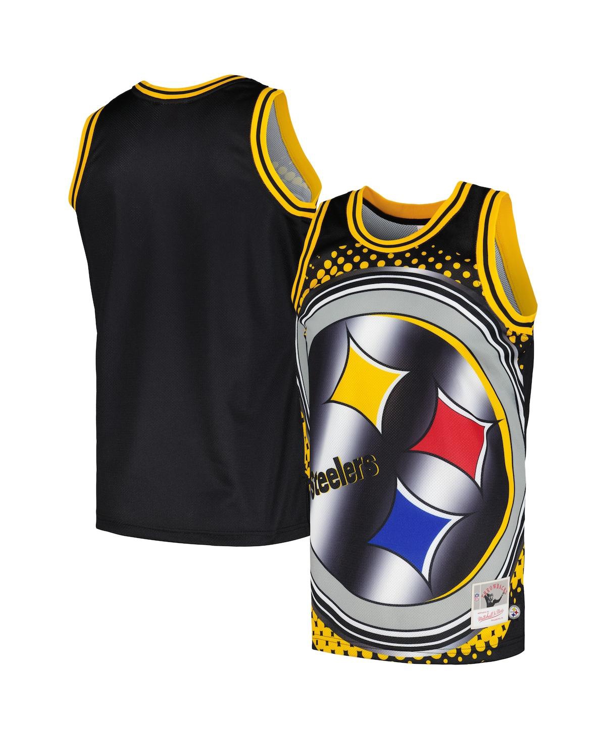 Shop Mitchell & Ness Men's  Black Pittsburgh Steelers Big Face 7.0 Fashion Tank Top