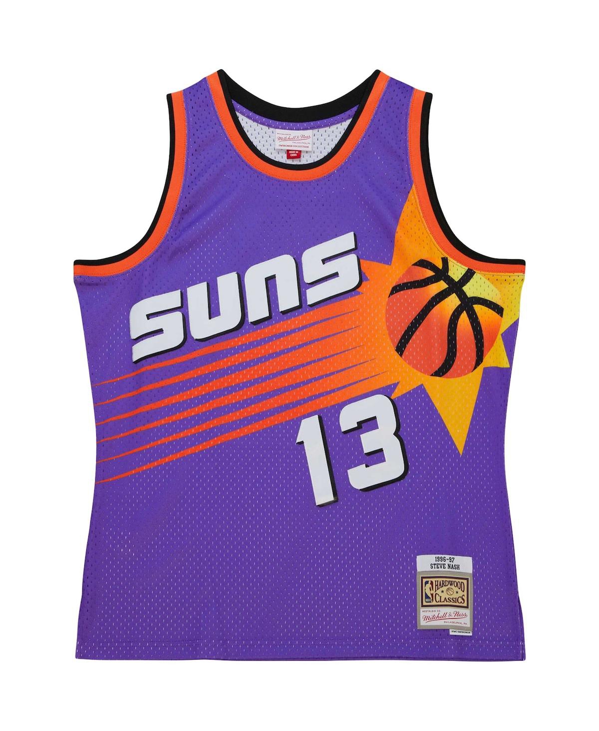 Men's Mitchell & Ness Steve NashPhoenix Suns Hardwood Classics 1996/97 Tropical Swingman Jersey - Purple