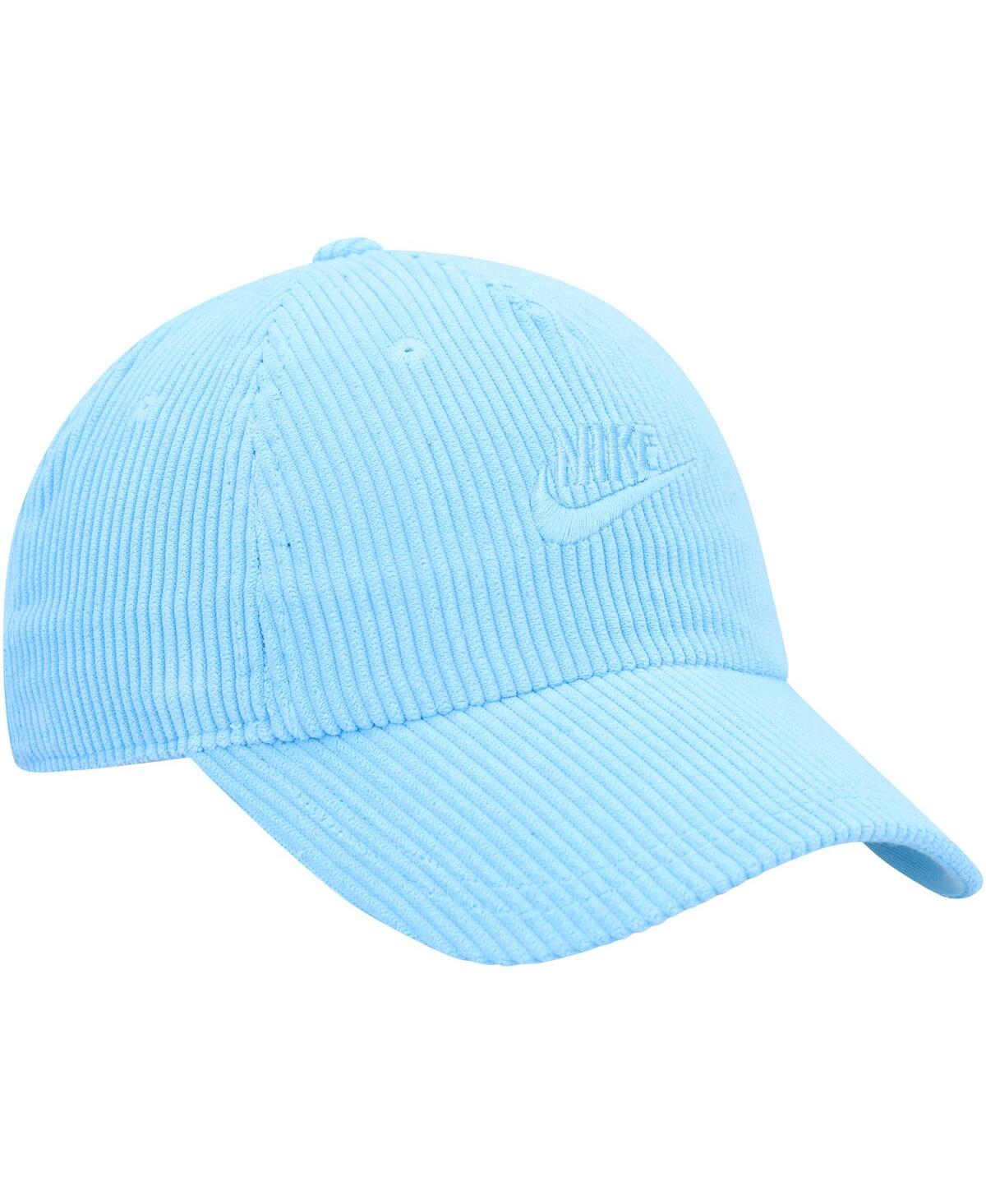 Shop Nike Men's And Women's  Light Blue Corduroy Lifestyle Club Adjustable Hat
