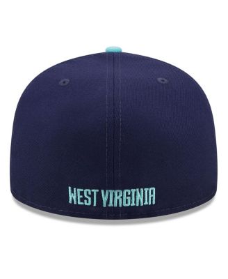 Men's Navy, Light Blue West Virginia Mountaineers 59FIFTY Fitted Hat