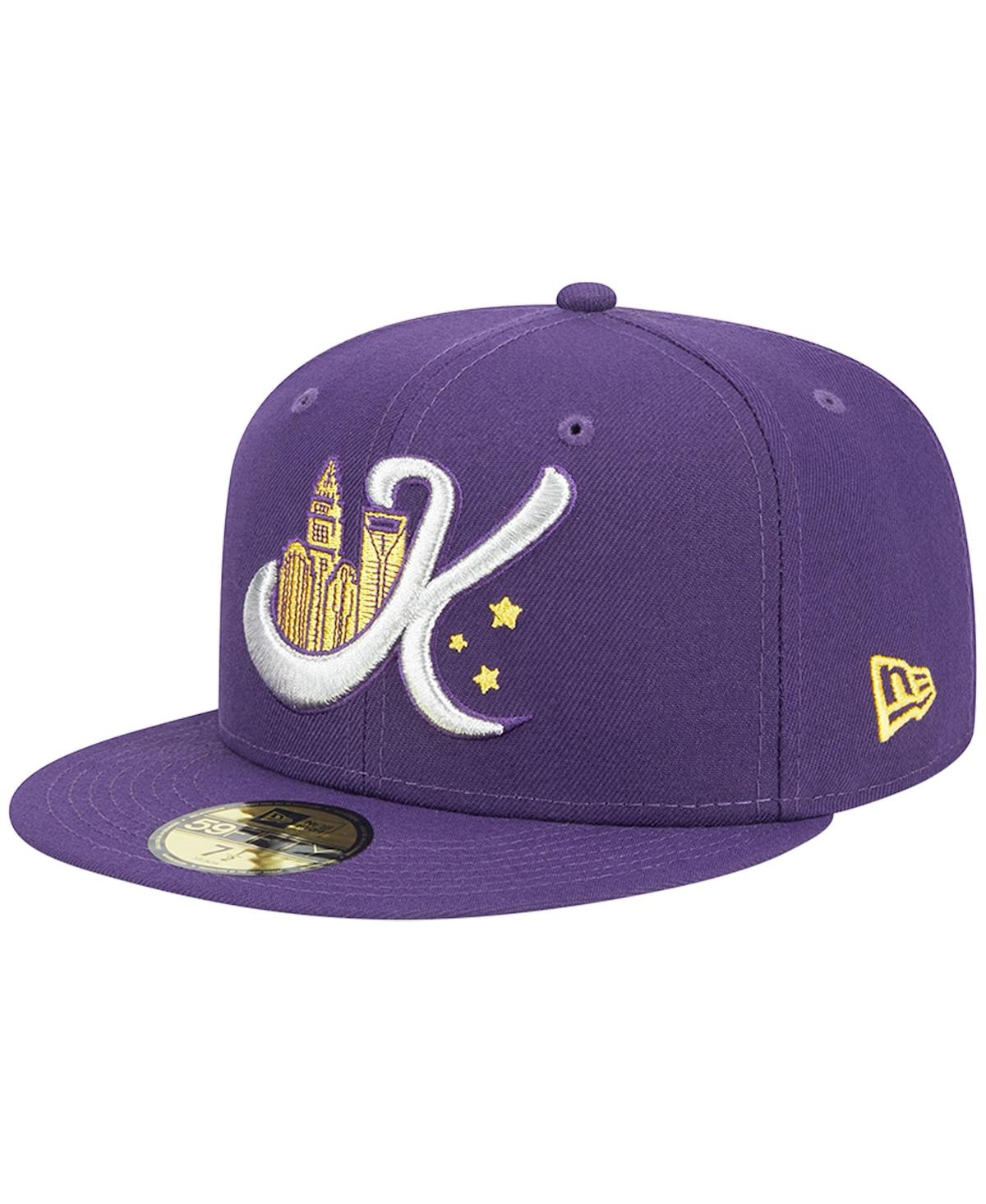 New Era Men's  Purple Charlotte Knights Theme Nights Uptown 59fifty Fitted Hat