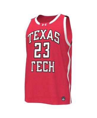 Men's #23 Texas Tech Red Raiders Replica Basketball Jersey