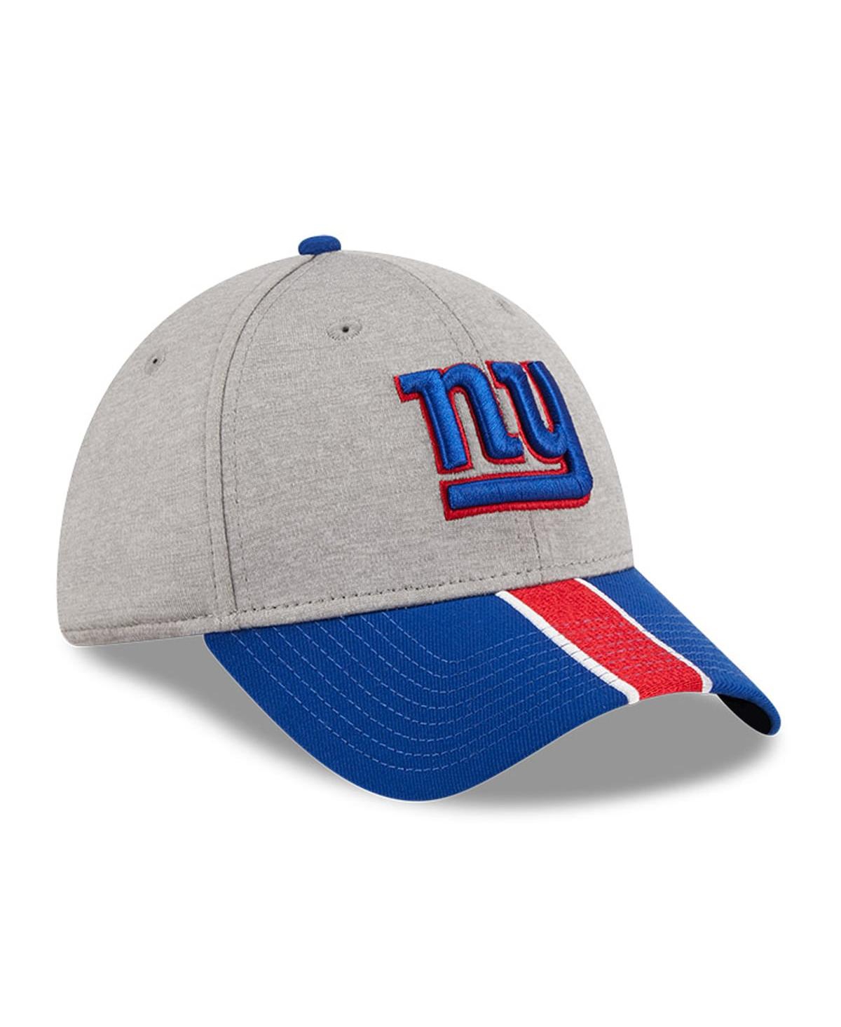Men's New Era Royal New York Giants Striped 39THIRTY Flex Hat - Royal