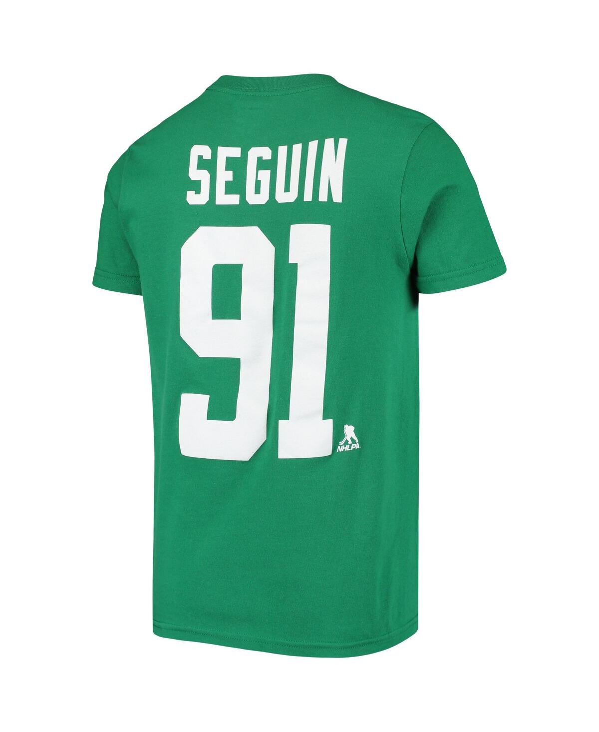 Shop Outerstuff Big Boys Tyler Seguin Kelly Green Dallas Stars Player Name And Number T-shirt