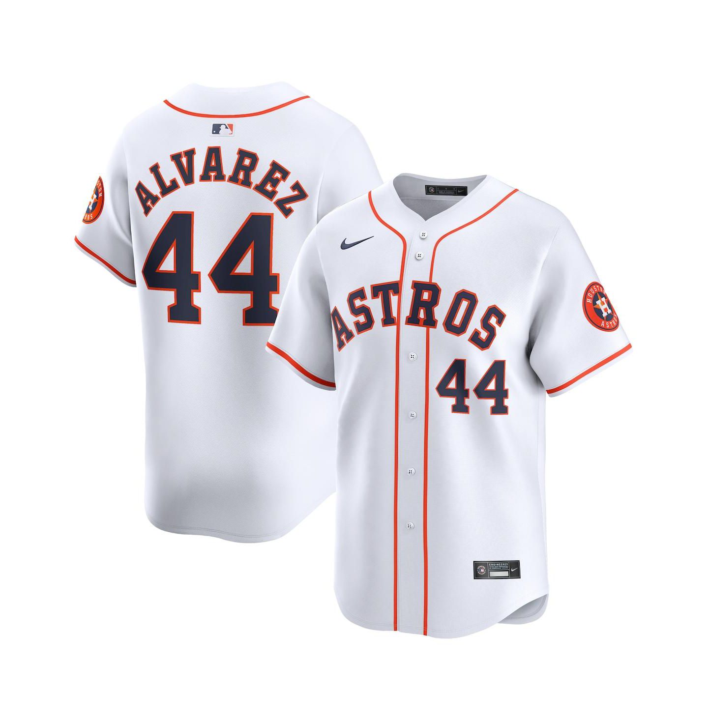 Мужской топ Nike Yordan Alvarez White Houston Astros Home Limited Player Jersey — фото 1