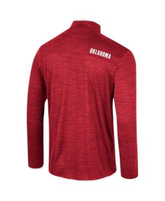 Men's Crimson Oklahoma Sooners Wright Quarter-Zip Windshirt