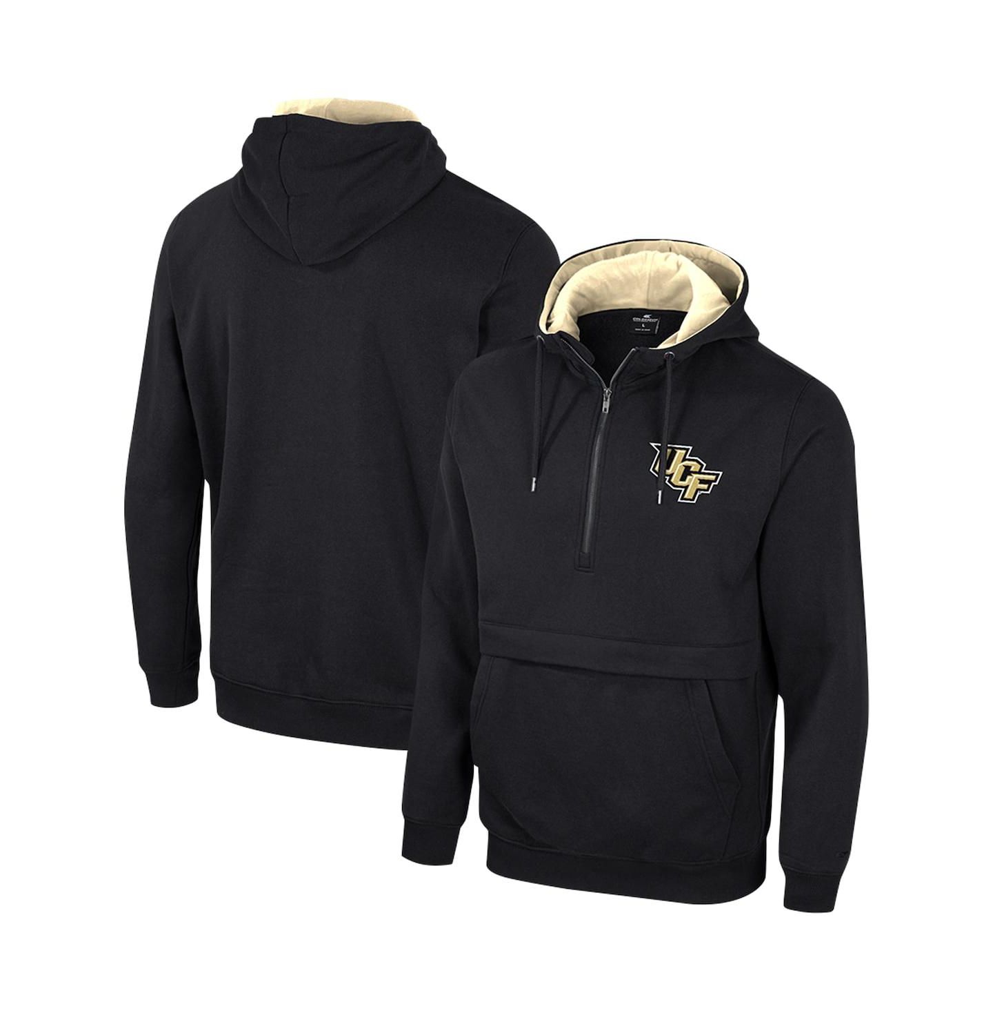 Мужское худи Colosseum Black UCF Knights Team Half-Zip Pullover — фото 1