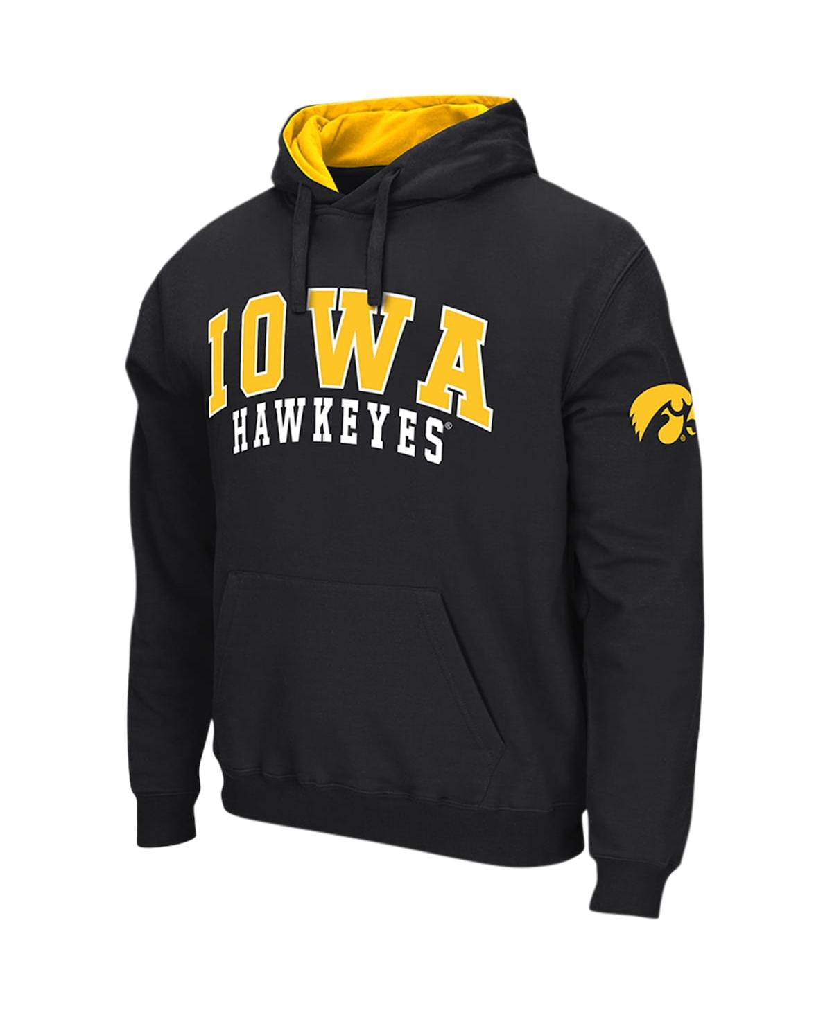 Shop Colosseum Men's  Black Iowa Hawkeyes Double Arch Pullover Hoodie