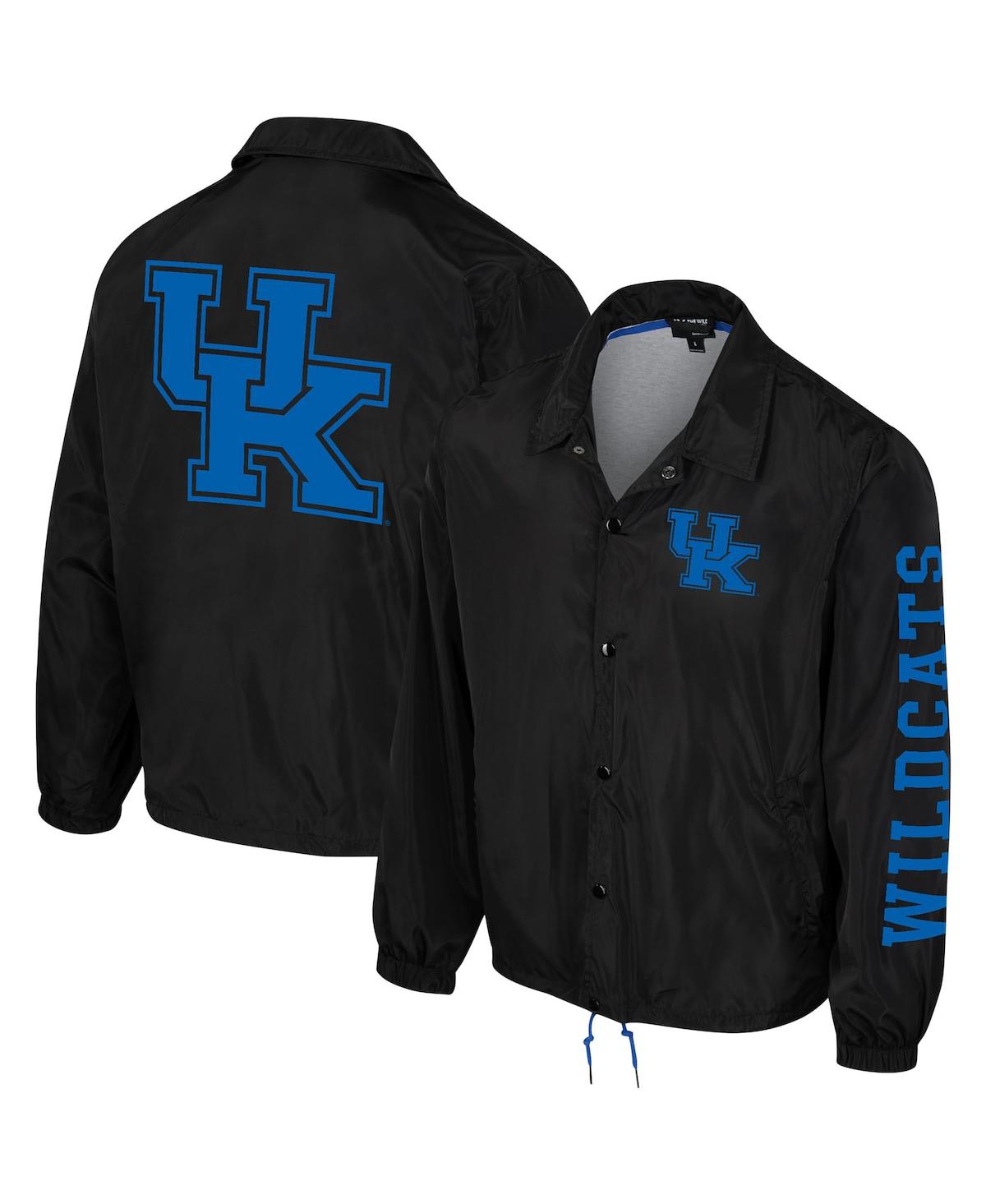 Men's and Women's The Wild Collective Black Kentucky Wildcats Coaches Full-Snap Jacket - Black