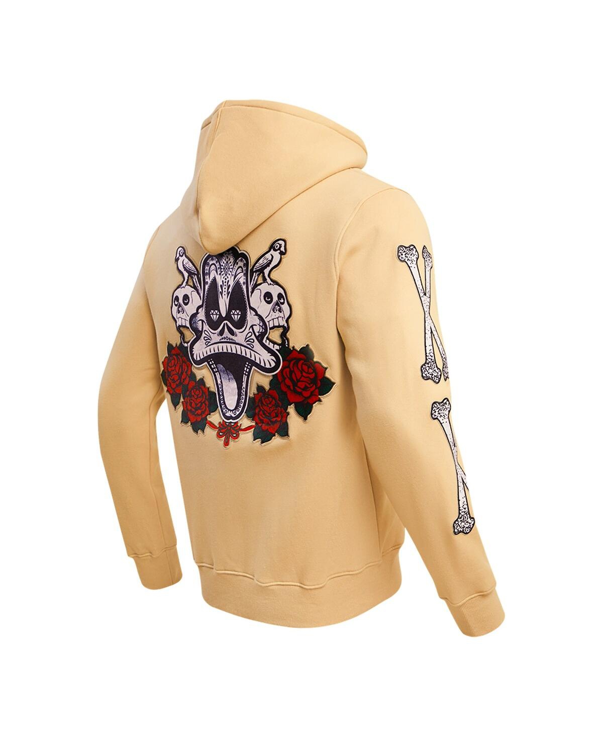 Freeze Max Men's And Women's  Daffy Duck Tan Looney Tunes Despicable Full-zip Hoodie In Tan