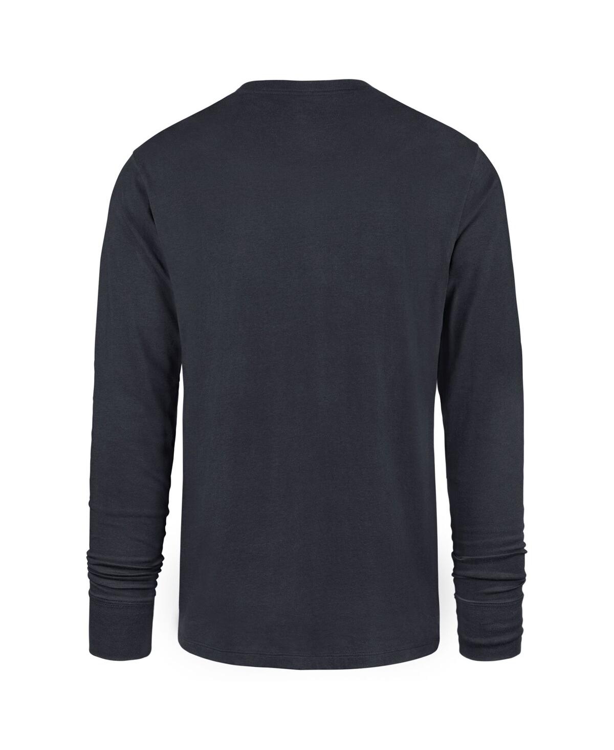 Men's '47 BrandMichigan Wolverines College Football Playoff 2023 National Champions State Outline Franklin Long Sleeve T-shirt - Navy