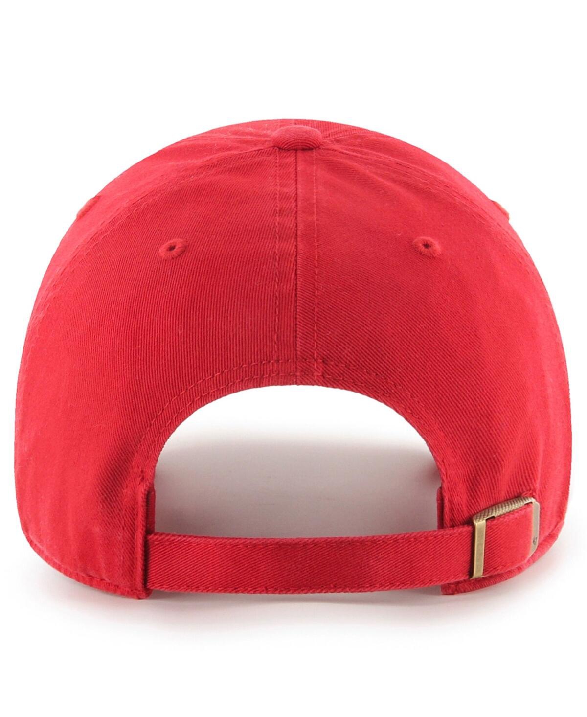 Men's '47 BrandGeorgia Bulldogs 2023 Orange Bowl Champions Clean Up Adjustable Hat - Red