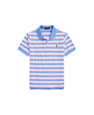 Polo Ralph Lauren Big Boys Striped Cotton Mesh Polo Shirt Macy s