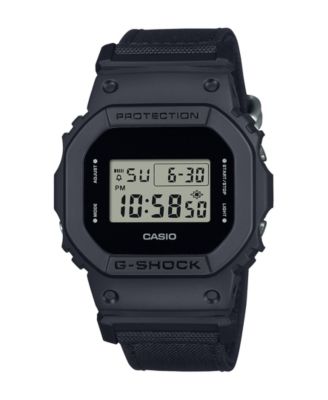 G Shock Men s Digital Black Cordura and Resin Watch 42.8mm DW5600BCE 1 Macy s