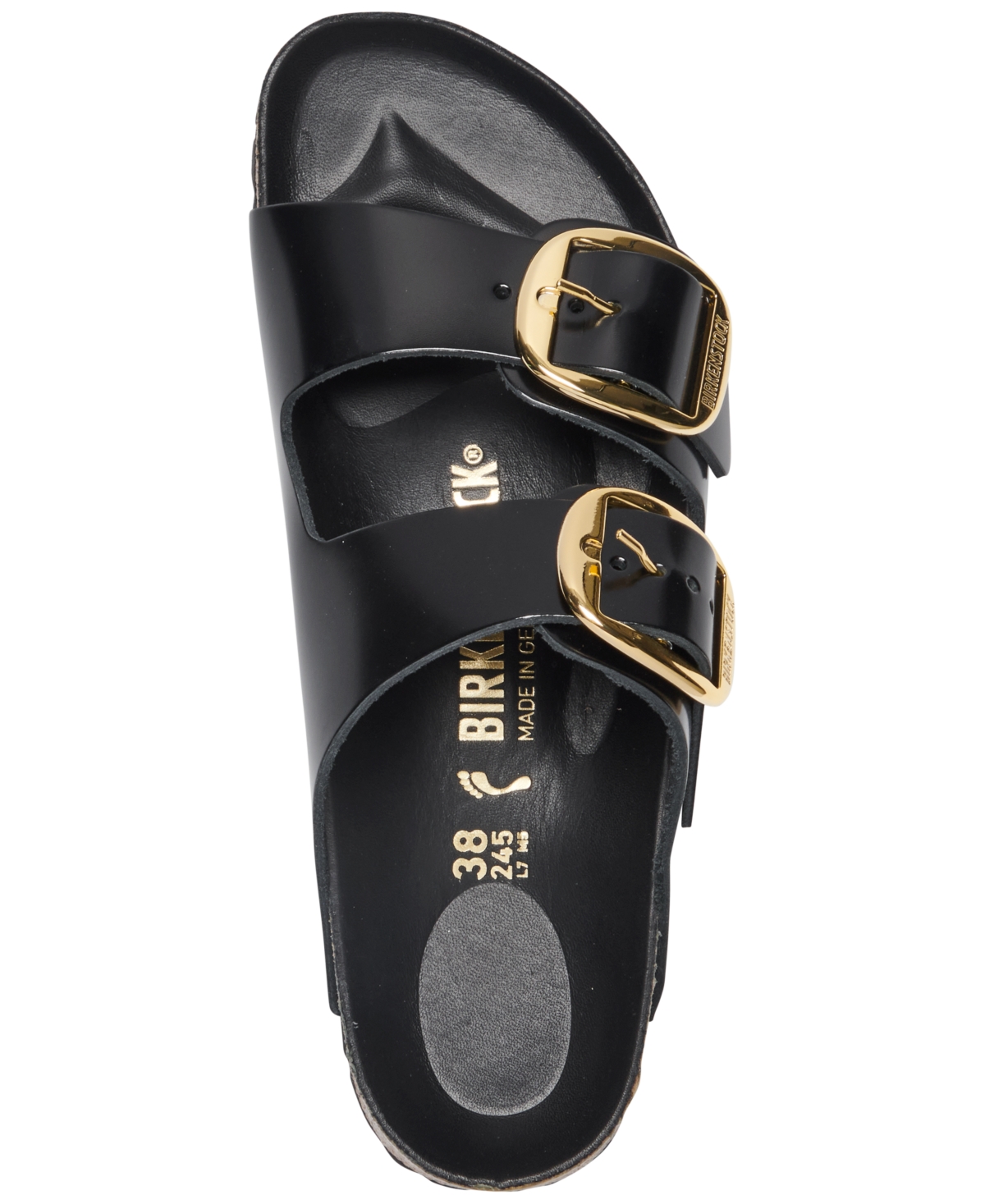 Birkenstock Women's Arizona Big Buckle High Shine Natural Leather Patent Sandals from Finish Line