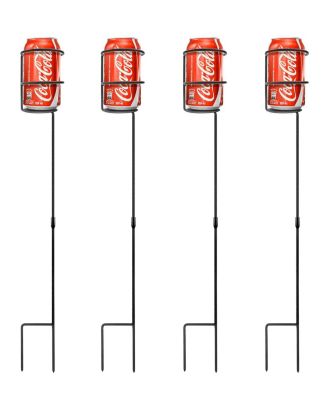 Outdoor Beverage Heavy Duty Drink Holder Stakes Set Of 4