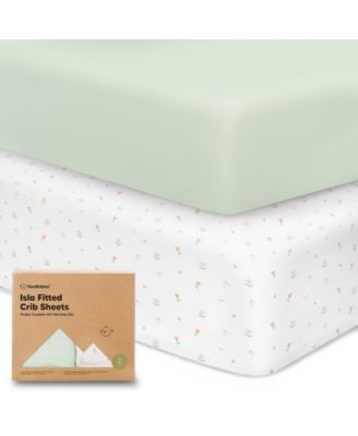 Photo 1 of 2pk Fitted Crib Sheets for Boys, Girls, Organic Baby Crib Sheet, Standard Nursery Crib Sheet Cover