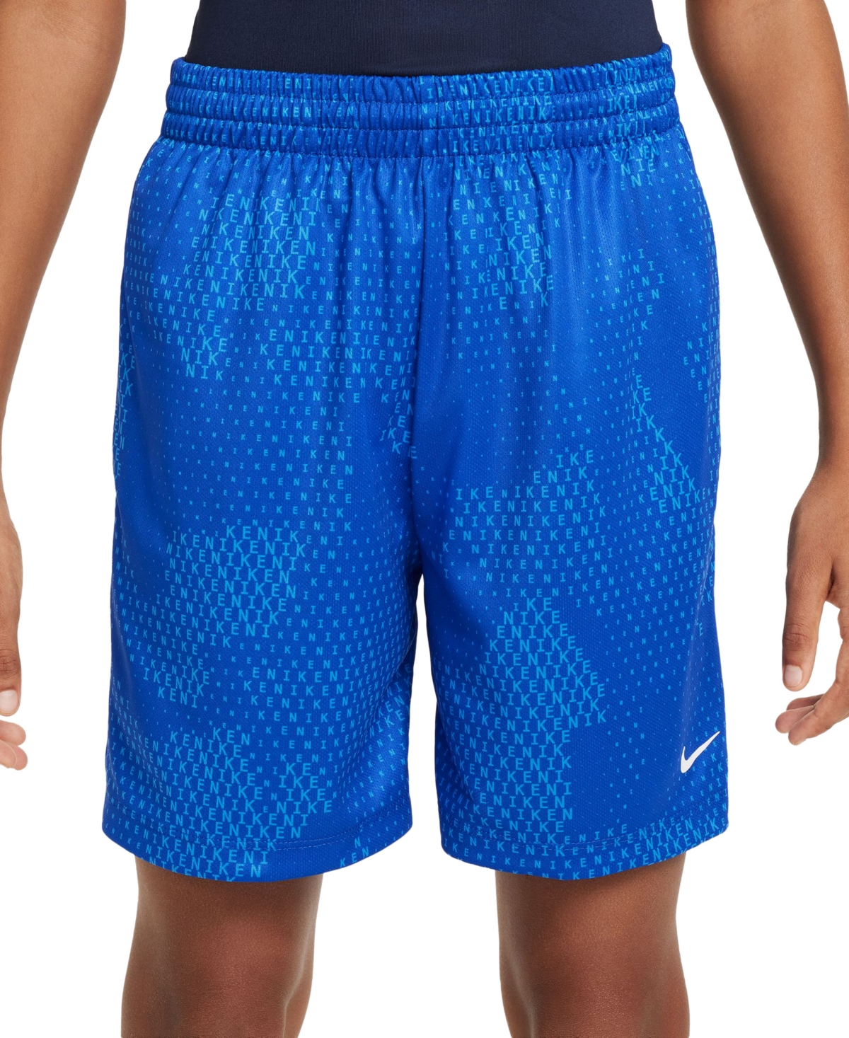 Shop Nike Big Boys Multi Dri-fit Shorts In Game Royal,white